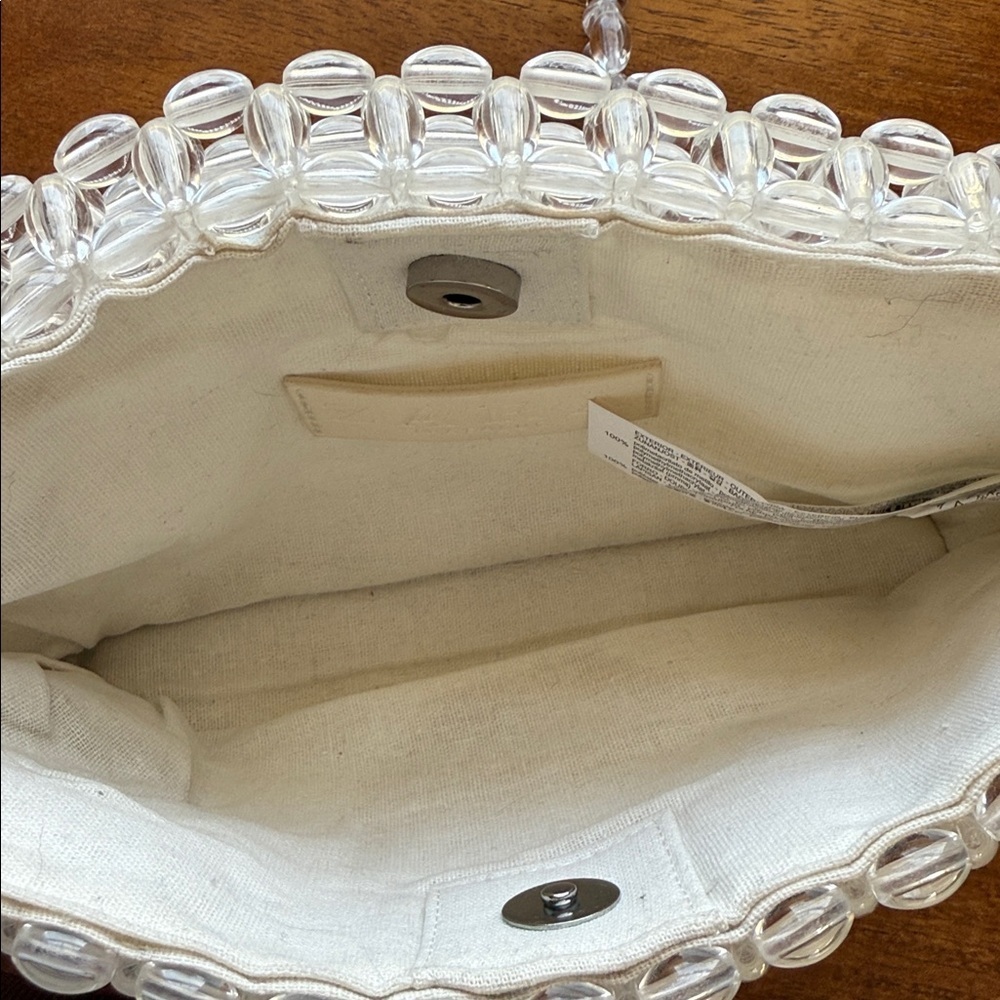 Zara Trafaluc Clear Beaded Purse - Picture 5 of 9